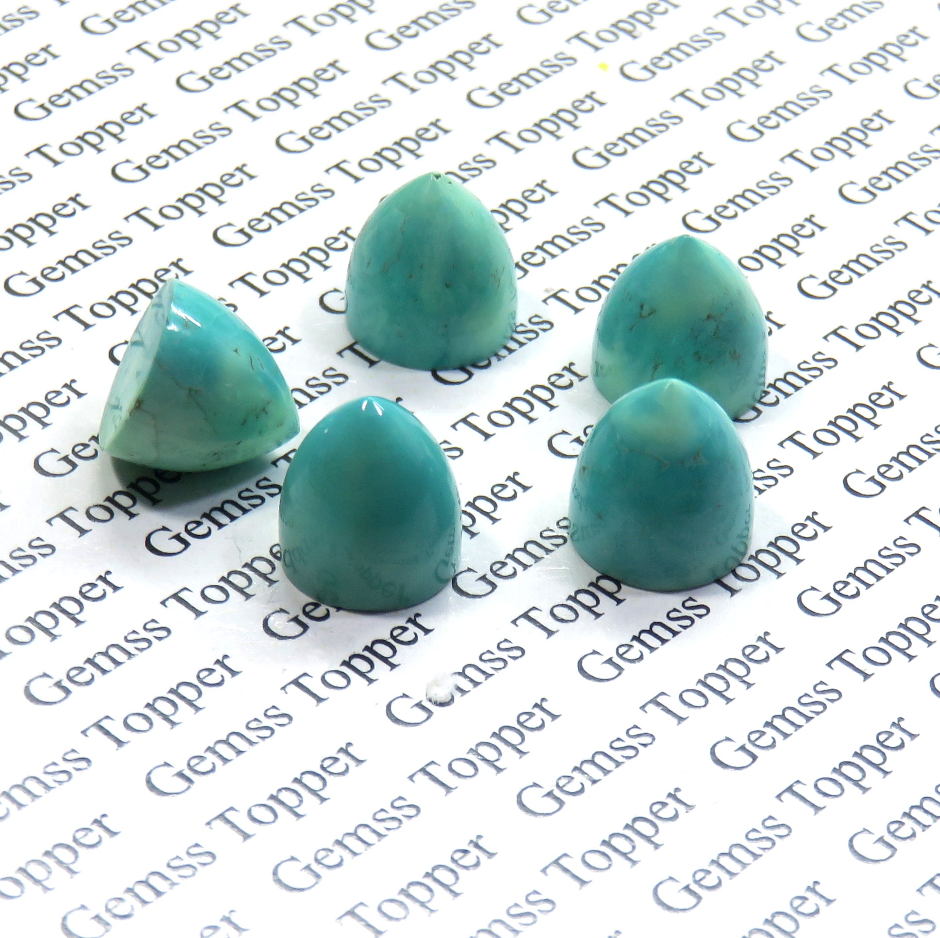 7X7 MM NATURAL TIBETAN TURQUOISE GREEN GEMSTONE BULLET SHAPE HANDMADE CABOCHON AAA QUALITY TIBETAN TURQUOISE LOOSE GEMSTONE FOR JEWELRY MAKING PER PIECE PRICE