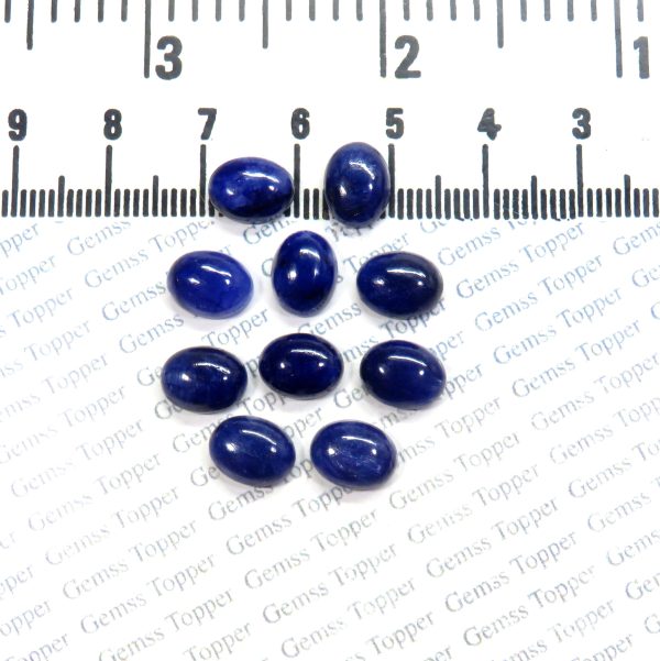 100% Natural Blue Sapphire 7x9 mm Oval Cabochon- AAA Quality Blue Sapphire Smooth Cabochon