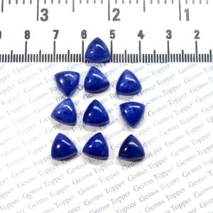 100% Natural Blue Sapphire 9 mm Trillion Cabochon- AAA Quality Blue Sapphire Smooth Cabochon