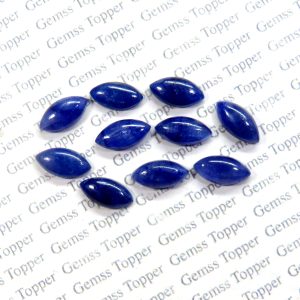 100% Natural Blue sapphire 2x4 mm Marquise Cabochon- AAA Quality Blue Sapphire Smooth Cabochon