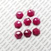 100% Natural Ruby 9 mm Hexagon Rose Cut- AAA Quality Ruby Sapphire Faceted Cabochon