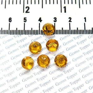 100% Natural Citrine 7 mm Faceted- AAA Quality Citrine Faceted Round