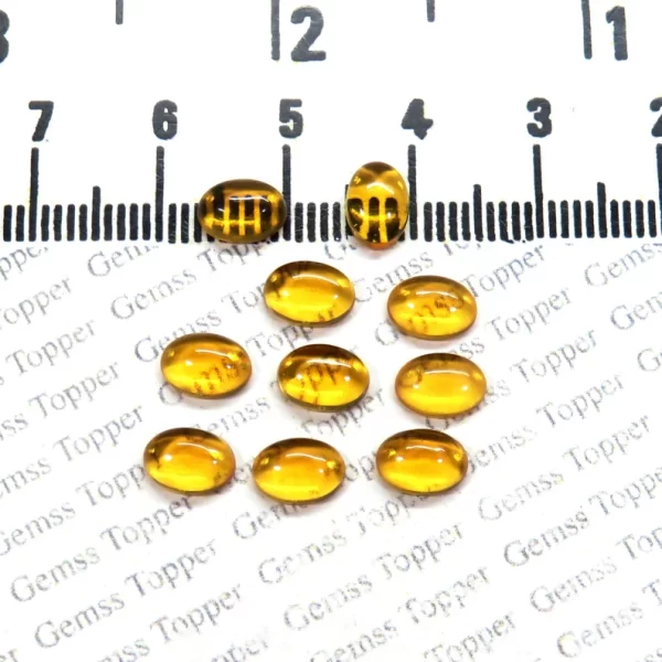 100% Natural Citrine 3x5 mm, 4x6 mm, 5x7 mm Oval Cabochon- AAA Quality Citrine Smooth Cabochon